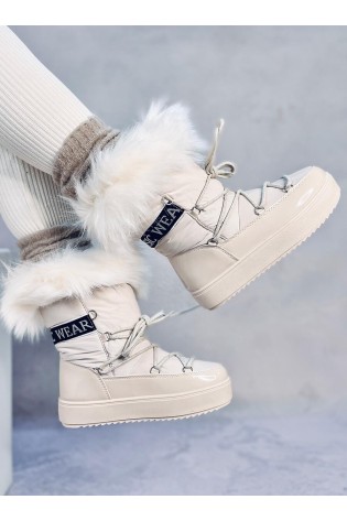 Žieminiai batai su kailiuku KENDALS BEIGE-KB 37043