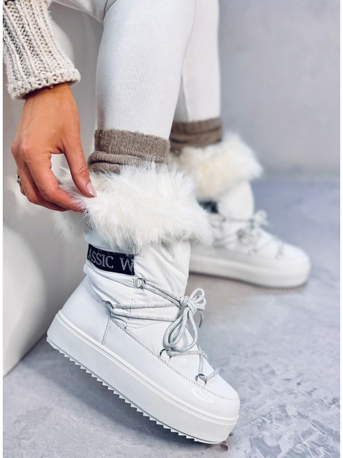 Žieminiai batai su kailiuku KENDALS WHITE-KB NB605