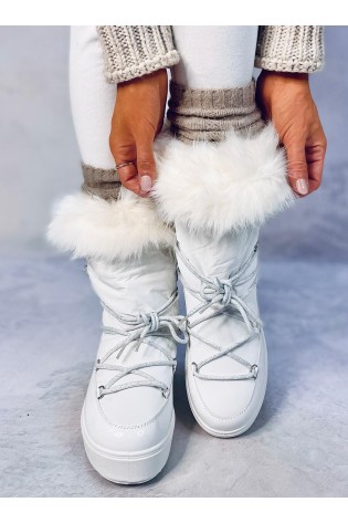 Žieminiai batai su kailiuku KENDALS WHITE-KB 37044
