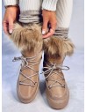 Žieminiai batai su kailiuku KENDALS KHAKI-KB 37045