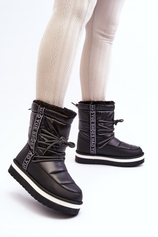 Šilti komfortiški žieminiai batai-NB603 BLACK