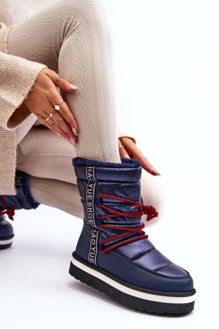 Šilti komfortiški žieminiai batai-NB603 NAVY