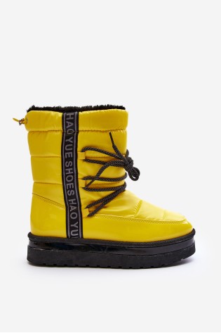Šilti komfortiški žieminiai batai-NB603 YELLOW