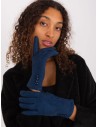 Tamsiai mėlynos moteriškos pirštinės-AT-RK-239302.10X