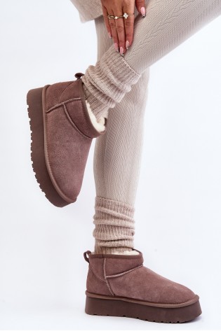 Šilti patogūs žieminiai batai-W5828 KHAKI