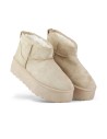 Smėlio spalvos emu stiliaus trumpi sniego batai-TL242-KH