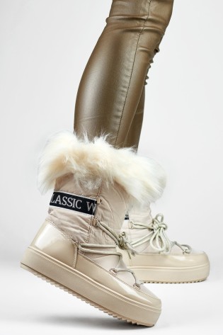 Šilti žieminiai sniego batai moterims-5705-4BE