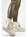 Šilti kreminiai žieminiai sniego batai moterims-5754-4BE
