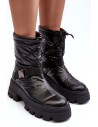 Šilti moteriški juodi batai storu padu-TV_JH21-22 BLACK