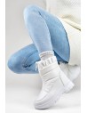 Balti šilti moteriški žieminiai sniego batai-3555-2-W
