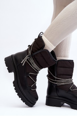 Šilti žieminiai batai-NS363 BLACK