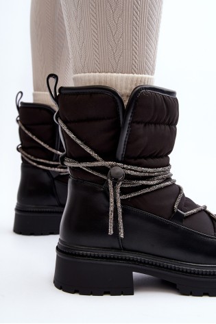Šilti žieminiai batai-NS363 BLACK