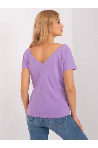 Violetiniai marškinėliai su iškirpte nugaroje-RV-TS-4662.99