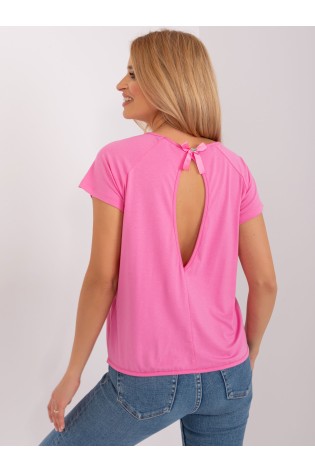 Rožiniai marškinėliai su atvira nugara-RV-BZ-7664.46