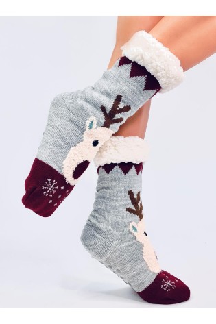 Kalėdinės kojinės su šiaurės elniu REINDEER GREY-TV_KB SK-WYYK94397 GREY