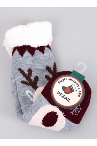 Kalėdinės kojinės su šiaurės elniu REINDEER GREY-TV_KB SK-WYYK94397 GREY
