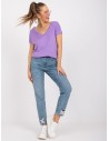 Violetiniai moteriški marškinėliai-RV-TS-4832.18P