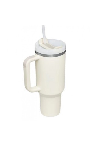 Didelis 1L termo puodelis su rankena ir šiaudeliu CUP01-CUP01