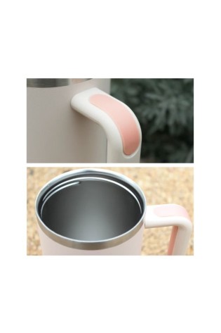 Didelis 1L termo puodelis su rankena ir šiaudeliu CUP06-CUP06