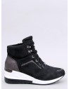 Juodi suvarstomi batai su platforma OUTTER BLACK-KB 37287