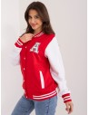 Raudonas koledžo stiliaus džemperis-RV-BL-7670.31