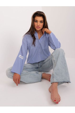 Mėlyni dryžuoti marškiniai-BA-KS-0396-1.42