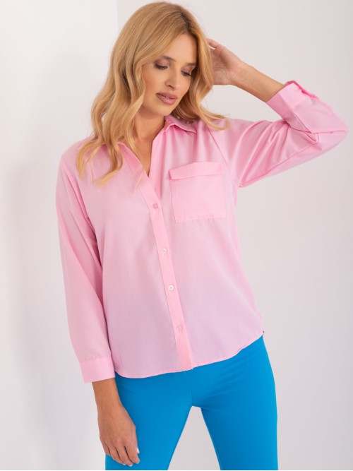 Rožiniai klasikiniai marškiniai-BA-KS-0401.66