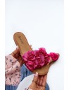 Moteriškos šlepetės su gėlėmis Fuchsia Eelfan-CK285P FUSHIA