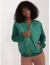 Žalias patogus džemperis su užtrauktuku-RV-BL-8223.05