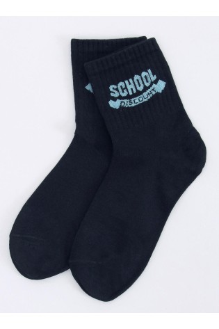 Ilgos sportinės kojinės SCHOOL BLACK-KB SK-WJYC94474X