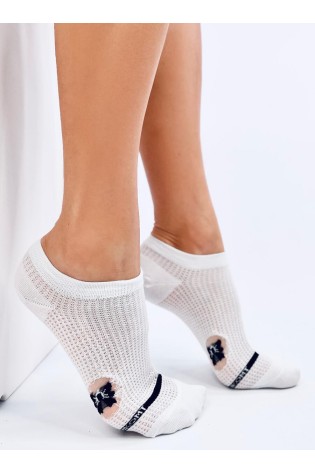 Moteriškos trumpos kojinės su permatoma dalimi, 2 poros, KARTAL MULTI-2-KB SK-1621-1115
