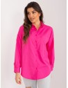 Pavasariški ryškūs rožiniai medvilniniai marškiniai-BP-KS-1026-1.19