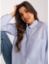Melsvi gaivūs medvilniniai marškiniai-BP-KS-1026-1.19
