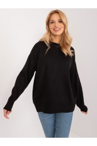 Juodas patogus moteriškas megztinis-BA-SW-1494.37