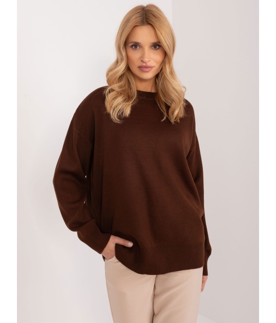 Rudas patogus moteriškas megztinis-BA-SW-1494.37
