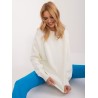 Baltas patogus moteriškas megztinis-BA-SW-1494.37