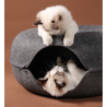 Katės tunelis, katės urvas, guolis katėms, didelis kačių guolis, plaunamas kačių žaidimų tunelis, katės lova 50 cm KOT02GRAF-...