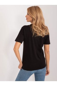 Juodi marškinėliai su papuošimu-PM-TS-4661.30