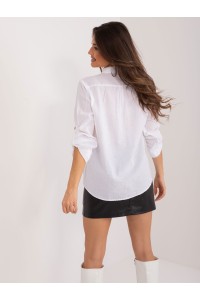 Balti lengvi medvilniniai marškiniai-BP-KS-1137.17