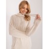 Smėlio spalvos megztinis su gobtuvu-BA-SW-0593.22