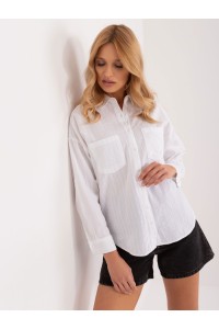 Moteriški balti medvilniniai marškiniai-BP-KS-1136.39