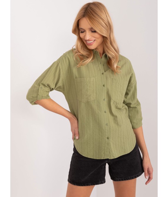 Samanų spalvos moteriški marškiniai-BP-KS-1136.39