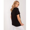 Juodi moteriški marškinėliai trumpomis rankovėmis-PM-TS-4644.31