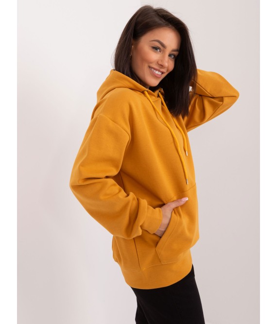 Tamsiai geltonas moteriškas džemperis-HP-BL-0103.07