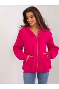 Ryškus rožinis džemperis su užtrauktuku-BA-BL-3027.28