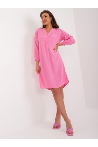 Rožinė viskozės suknelė-D73761M30427A