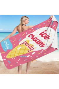 Stačiakampis paplūdimio rankšluostis ICE CREAM PARTY 150x70 REC54WZ3-REC54WZ3