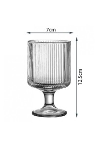 Desertinės stiklinės, puodeliai, rinkinyje 6 vnt-SZK44KOMPLET