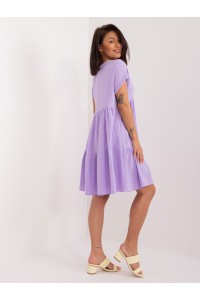 Vasariška levandinė muslino suknelė-DHJ-SK-6873.68