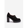 Stilingi zomšiniai juodos spalvos batai-ASA218-7 CZAR ZAM